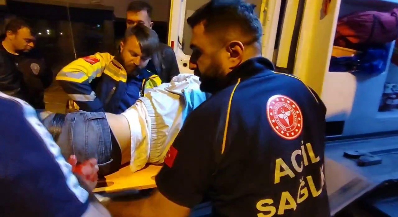 Palandökende bıçaklı kavga: 1 yaralı