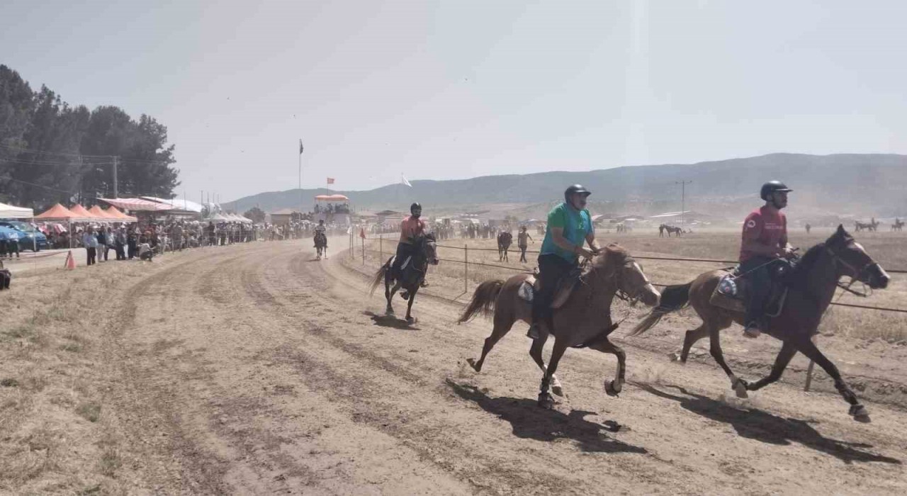 Rahvan atlar Baklan Ovasında tozu dumana kattı
