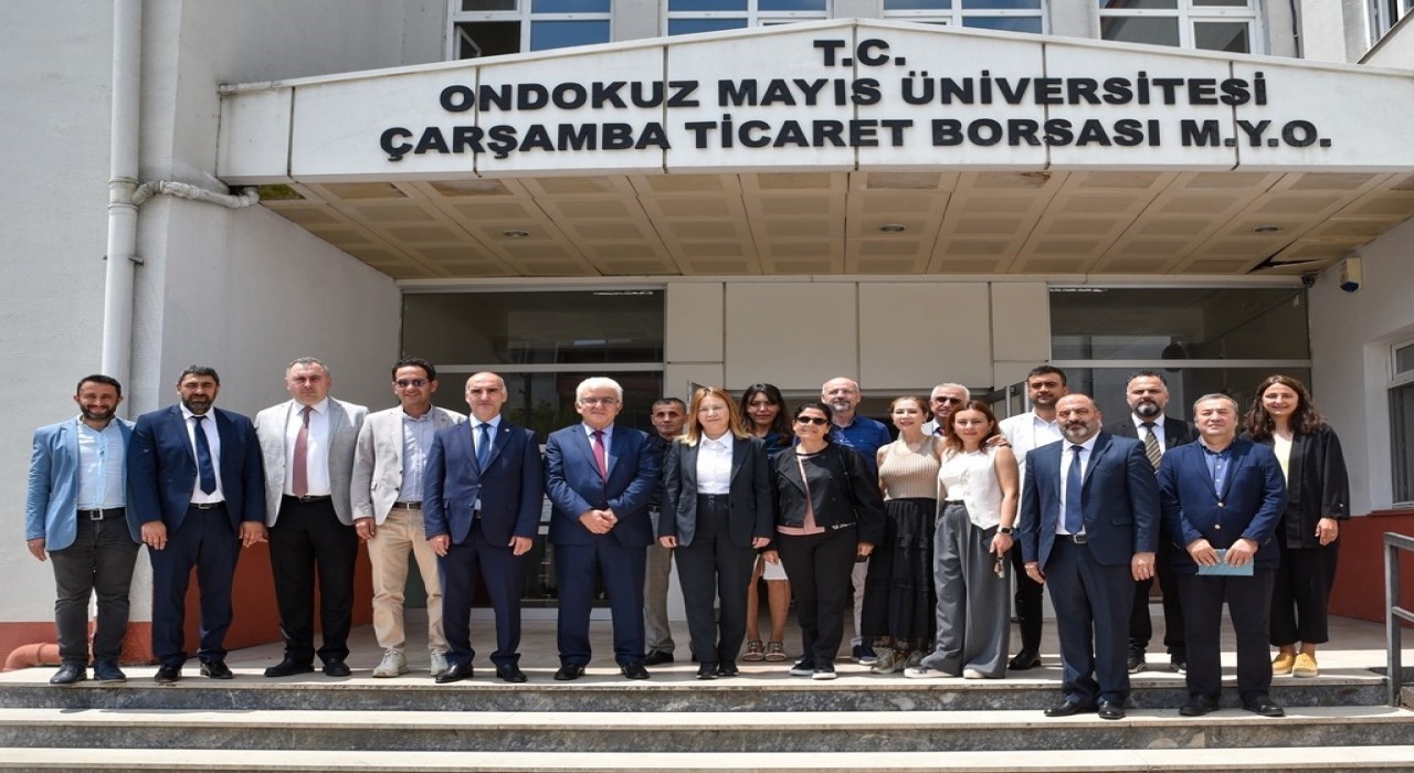 Rektör Aydından Çarşamba MYOya destek vurgusu: Gelişimi için gerekli adımlar atılacak