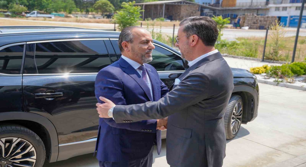 Rektör Güngörden DSO Başkanı Kasapoğluna ziyaret