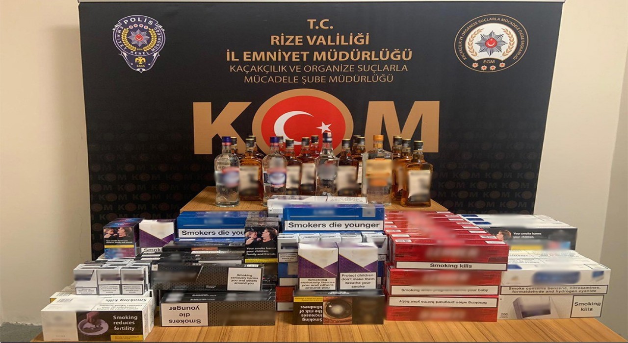 Rizede kaçakçılık operasyonu