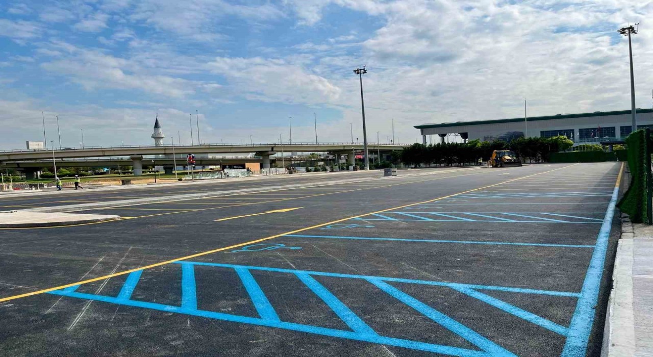 Sabiha Gökçende 144 araçlık yeni otopark bugün hizmete girdi