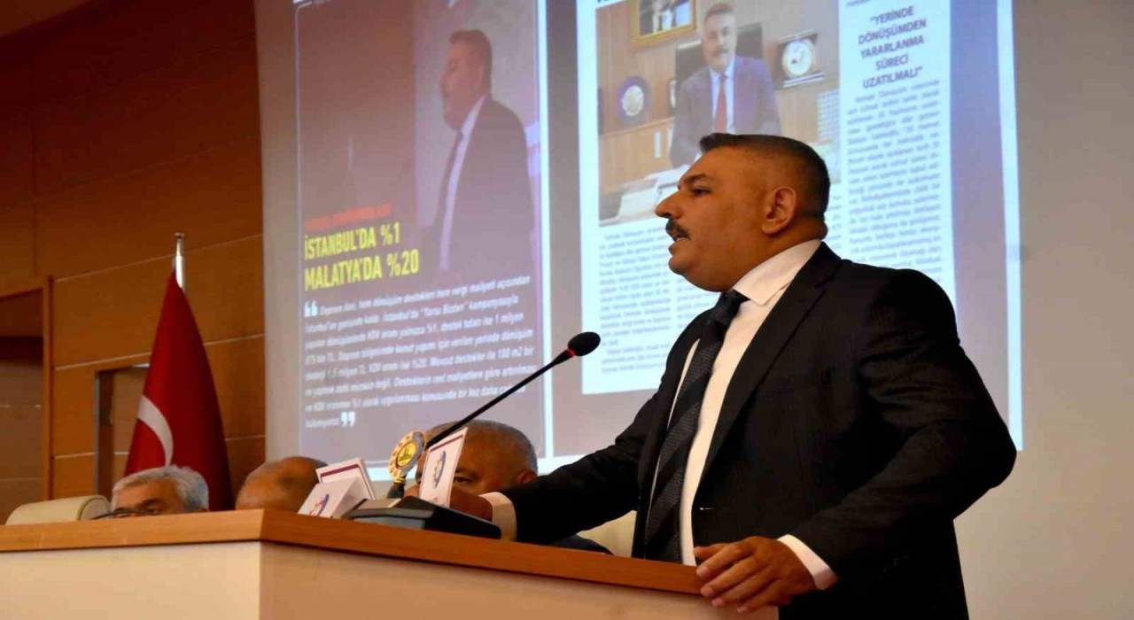 Sadıkoğlu: Bu şehir 16 ay imar bekledi, yerinde dönüşüm süresi uzatılmalıdır