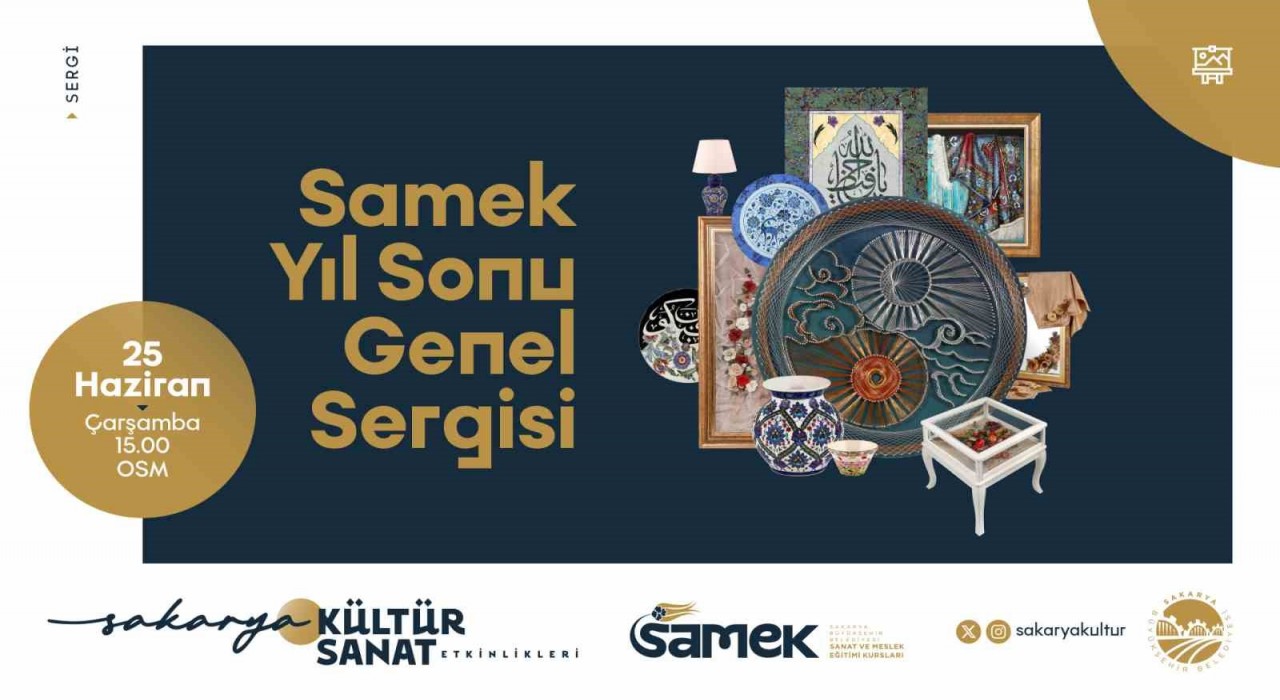 SAMEK kursiyerlerinin eserleri OSMde sanatseverlerle buluşacak