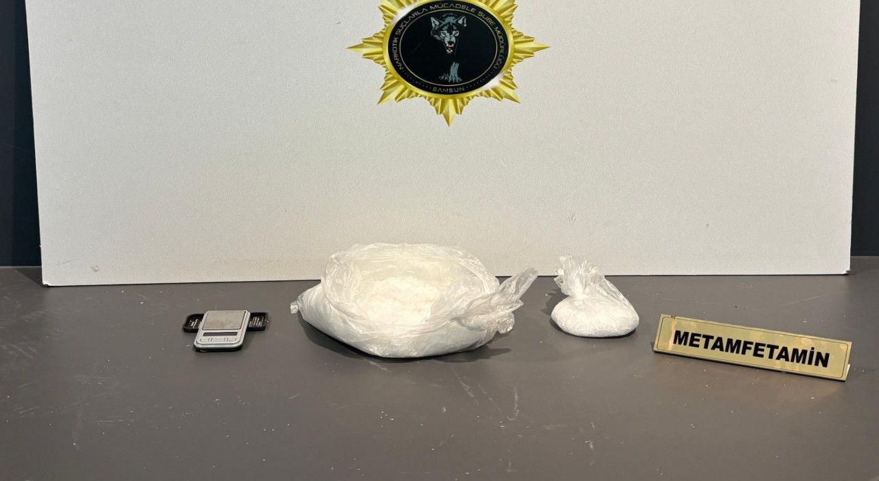Samsunda 600 gram metamfetamin ele geçirildi: 1 gözaltı