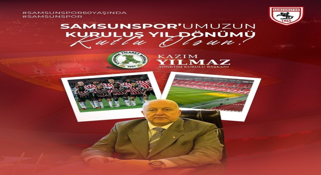 Samsunsporun 60. yılına anlamlı kutlama: Şehrimizin ortak değeri