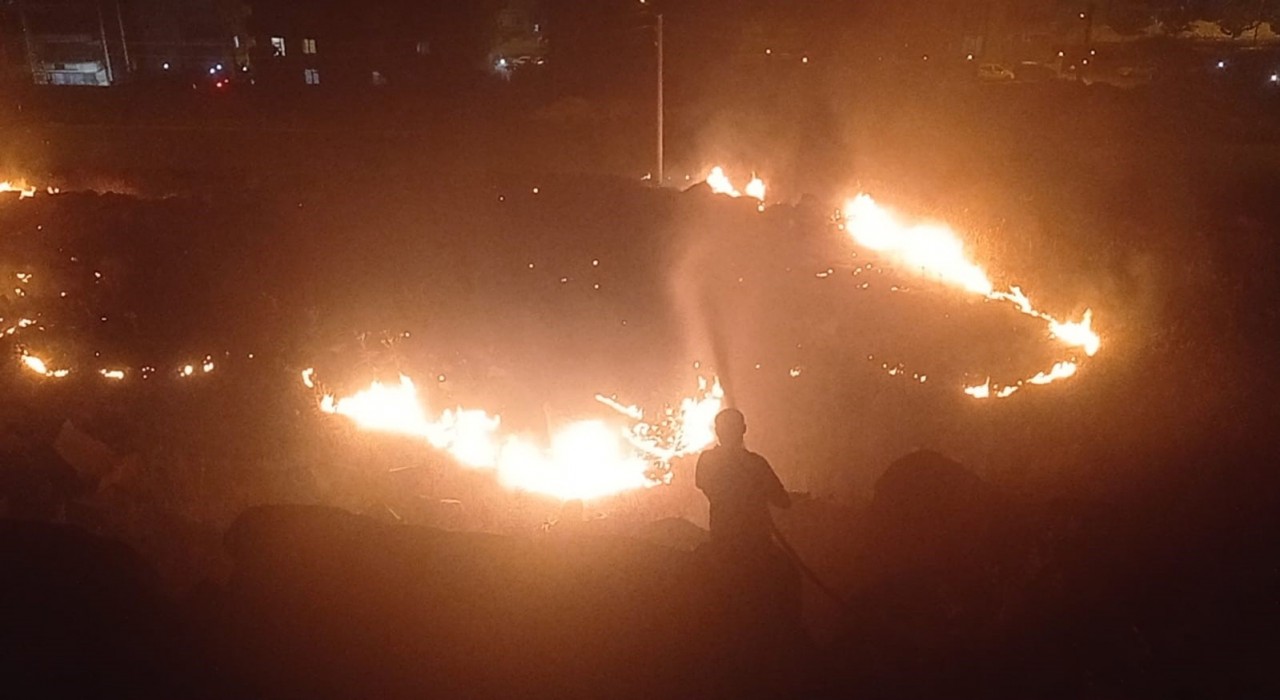 Şanlıurfada gece yarısı yangın paniği