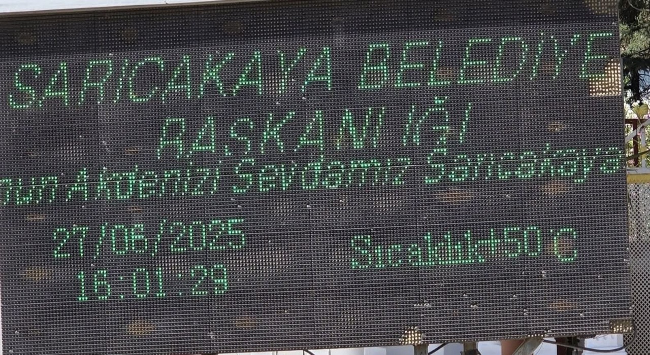 Sarıcakayada termometreler 50 dereceyi gösterdi