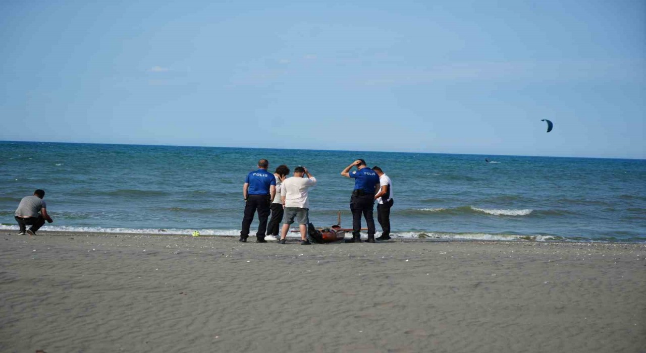 Şimşek İHA Samsunda sahile vurdu