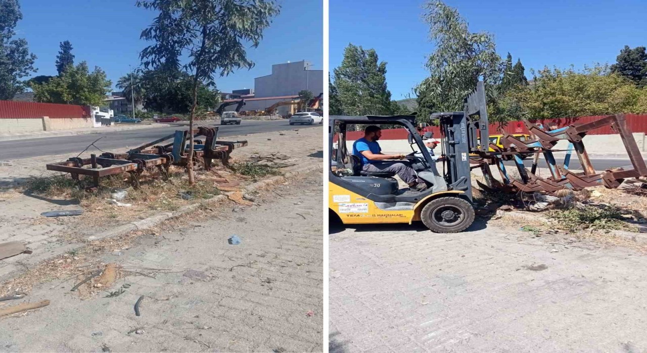 Söke Belediyesinden hurda araçlara müdahale