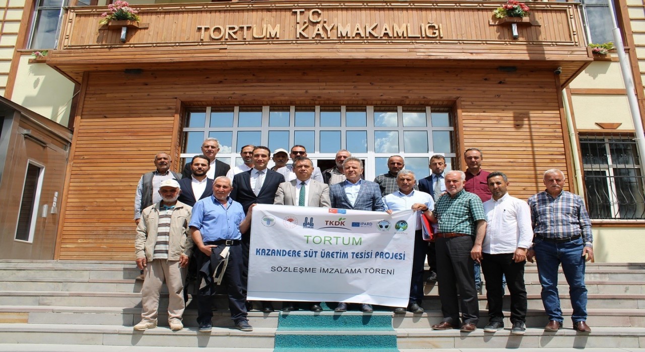 Süt üretimi için 30 milyonluk projenin imzaları atıldı