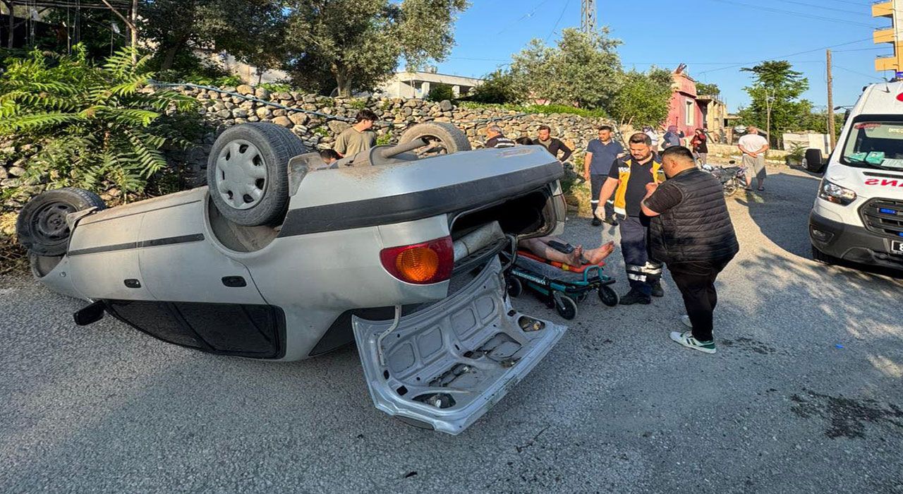 Takla Atan Araçtaki 1 Kişi Yaralandı