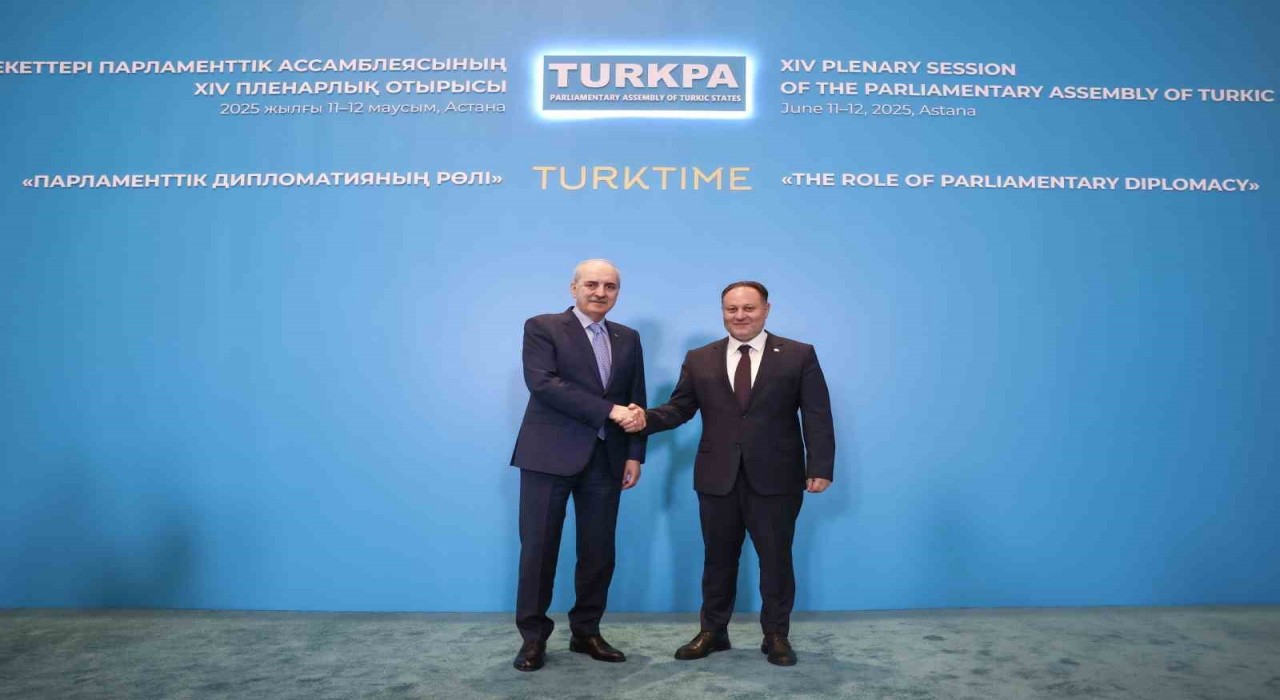 TBMM Başkanı Kurtulmuş, KKTC Cumhuriyet Meclisi Başkanı Öztürkler ile görüştü