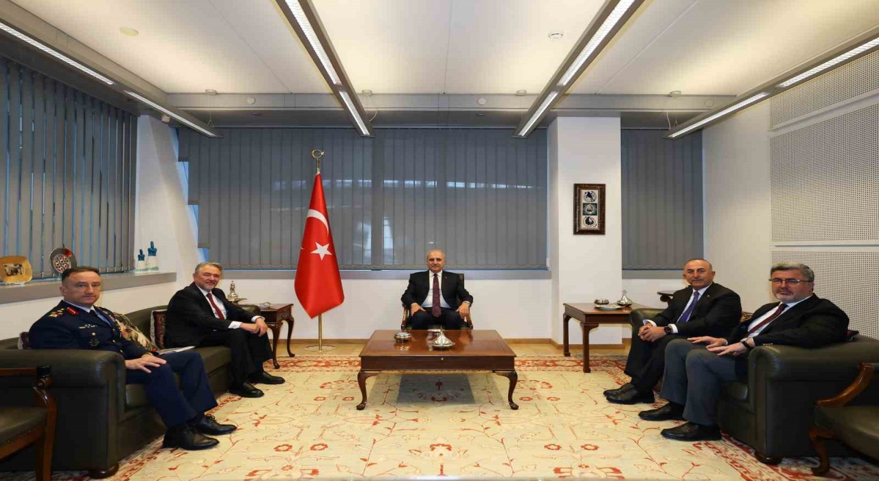 TBMM Başkanı Kurtulmuş, Türkiyenin NATO Daimi Temsilciliğini ziyaret etti