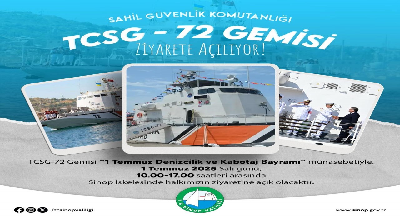 TCSG-72 Gemisi Sinopta halkın ziyaretine açılacak