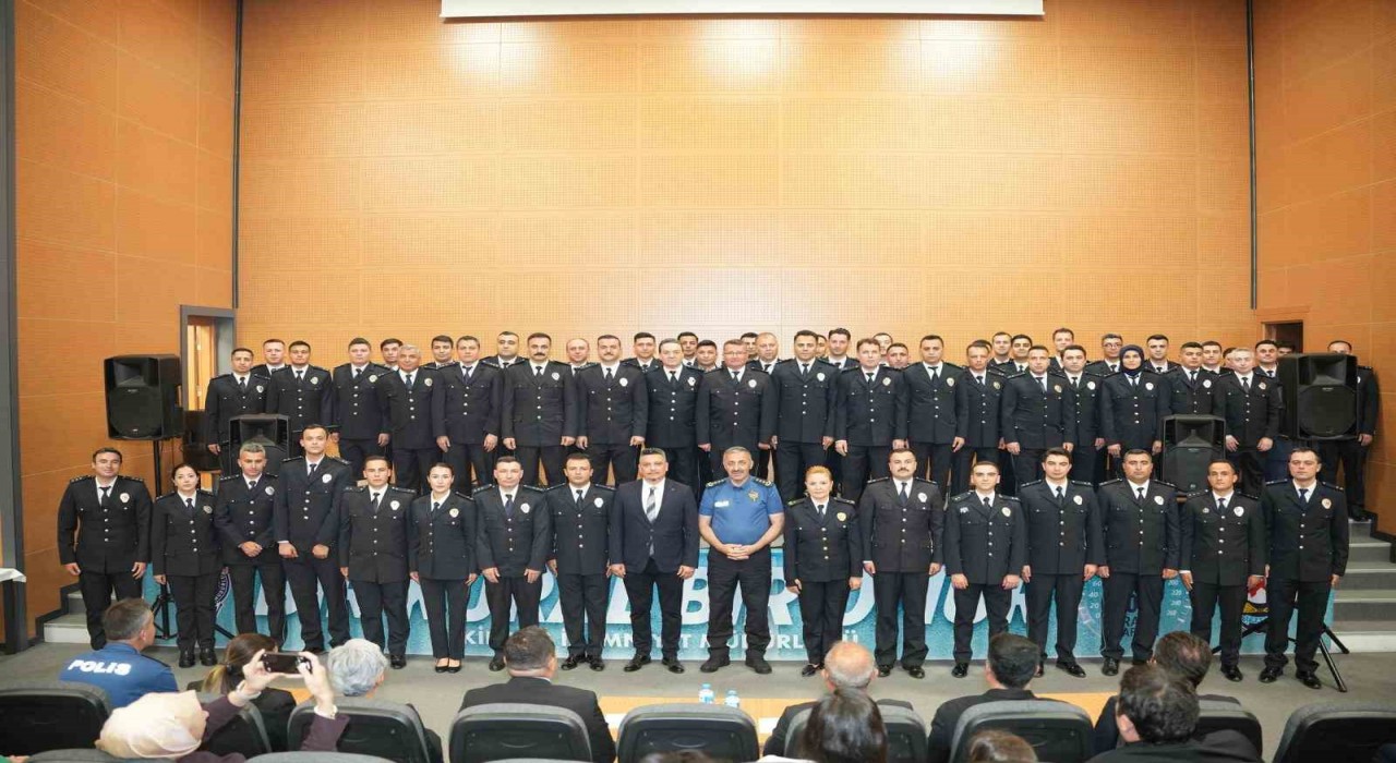 Tekirdağ Emniyet Müdürlüğünde terfi ve tayin heyecanı