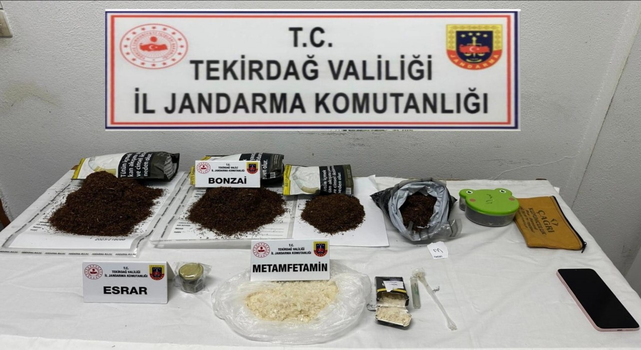 Tekirdağda 6 ayrı uyuşturucu operasyonunda 2 kiloya yakın madde ele geçirildi
