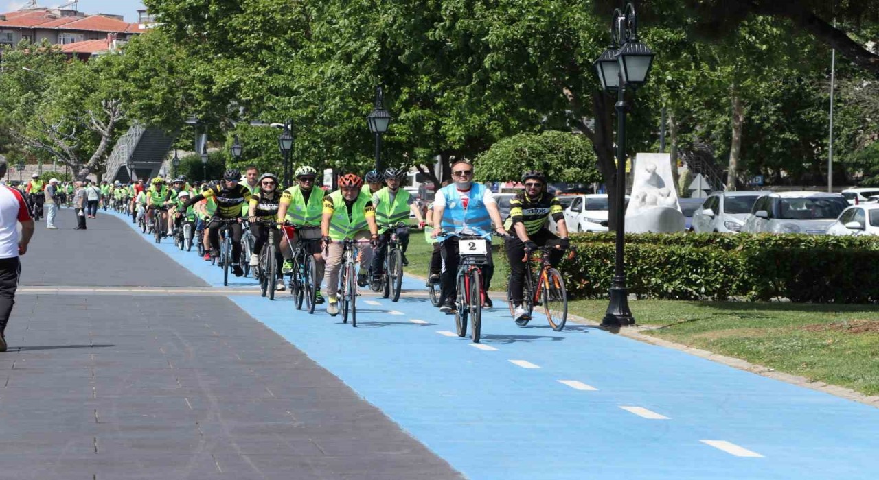 Tekirdağda bisiklet turu düzenlendi