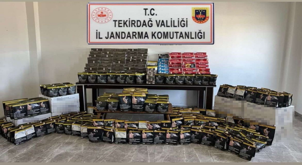 Tekirdağda kaçak alkol ve tütün operasyonu