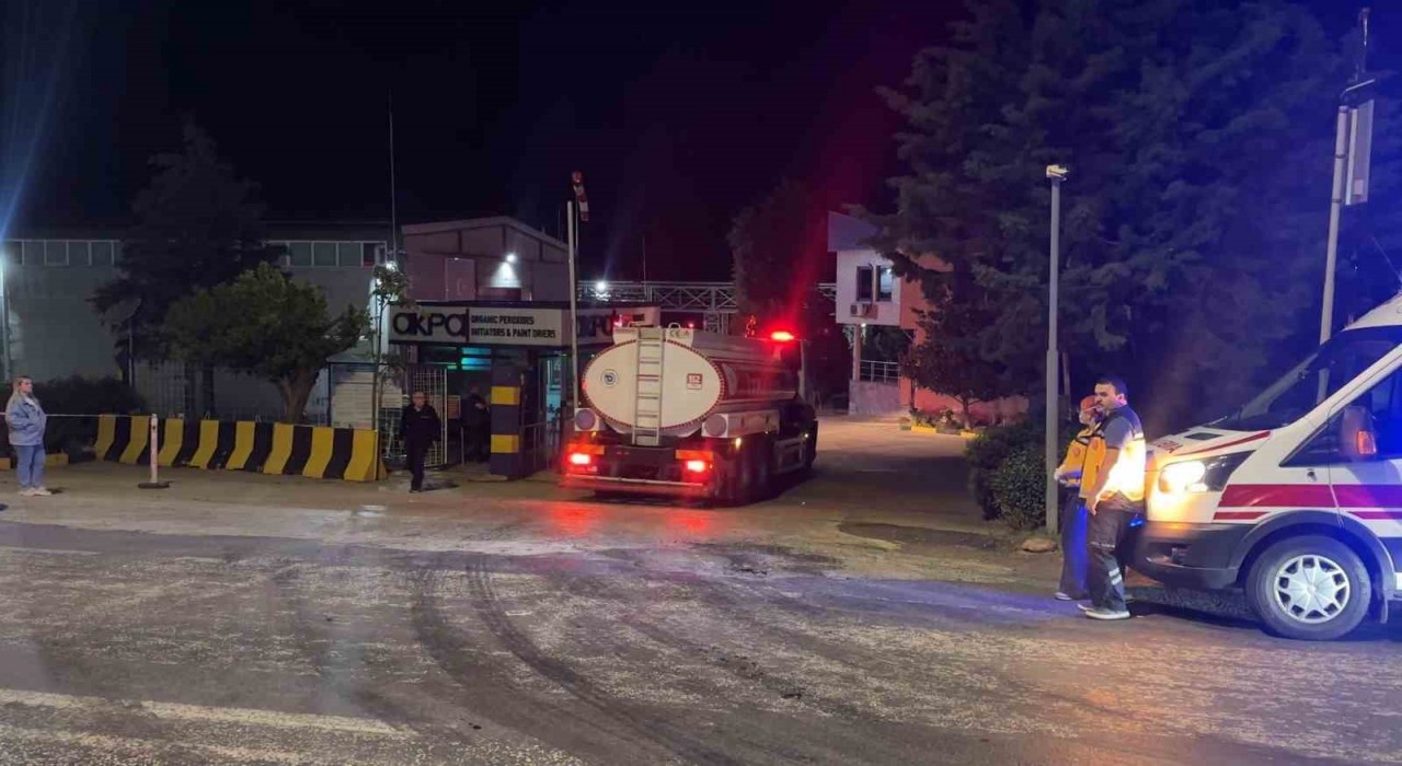 Tekirdağda kimya fabrikasında yangın