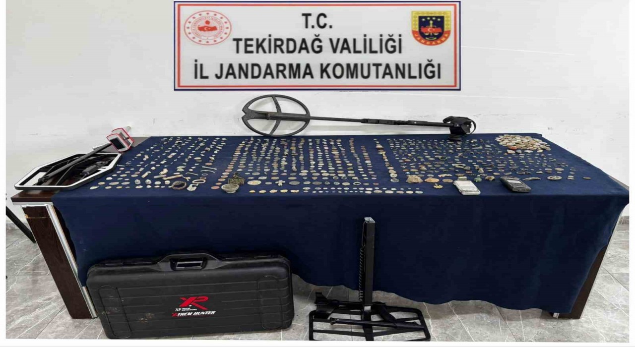 Tekirdağda tarihi eser operasyonunda binin üzerinde sikke ele geçirildi