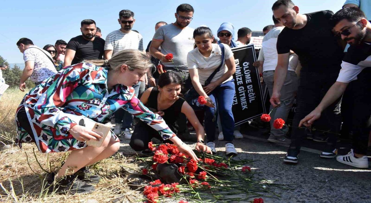 TOSBİ işçilerinden Ölüm Yolu protestosu