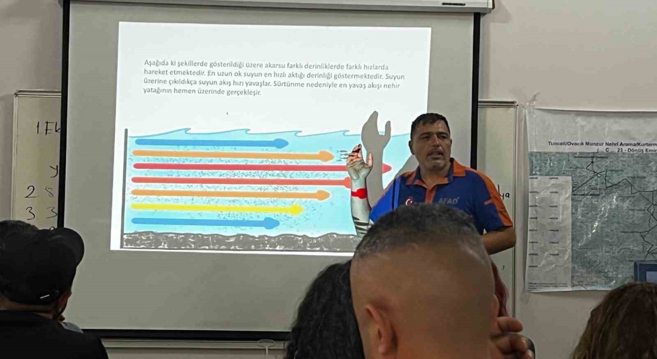 Tuncelide su üstü arama kurtarma eğitimleri başladı