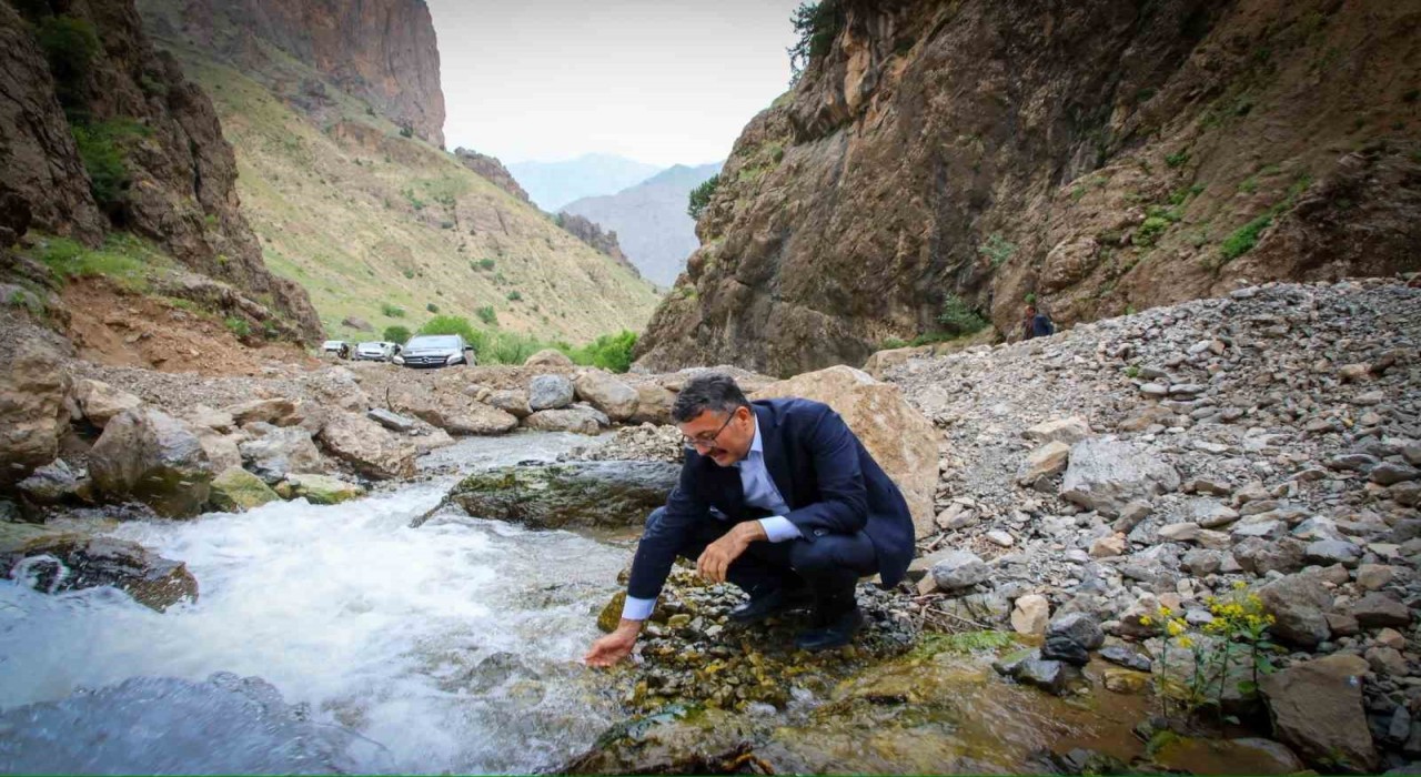 Vali Çelikten yayla yolunda inceleme