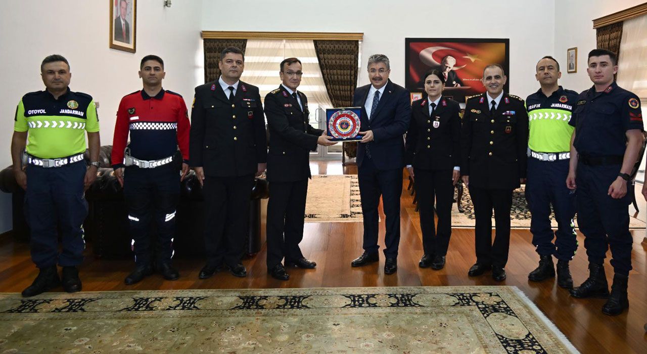Vali Yılmaz, Jandarma Teşkilatı Mensuplarını Kabul Etti