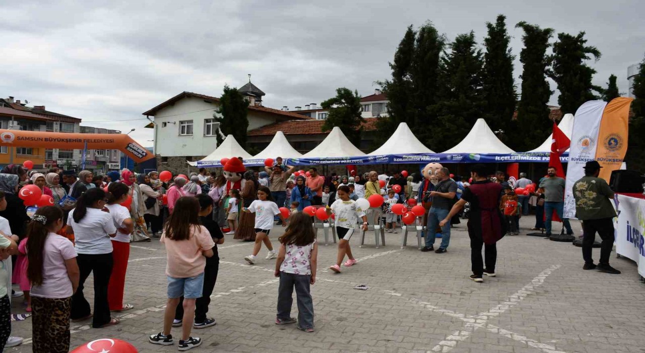 Vezirköprüde çocuklar şenlikte buluştu