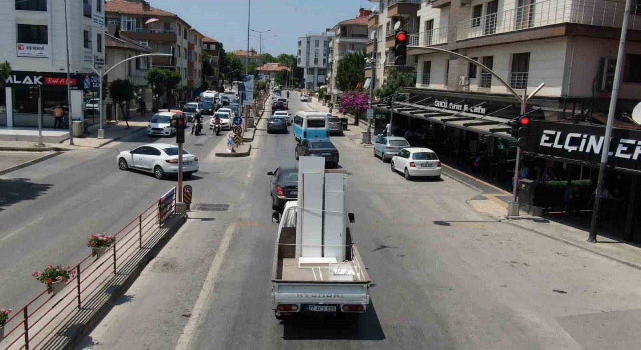 Yalovada dron destekli kırmızı ışık denetimleri