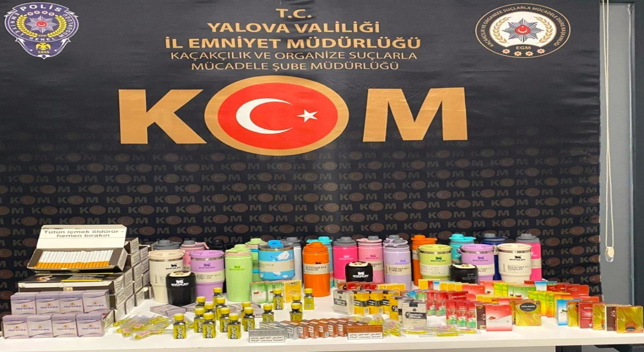Yalovada gümrük kaçağı ürün operasyonu