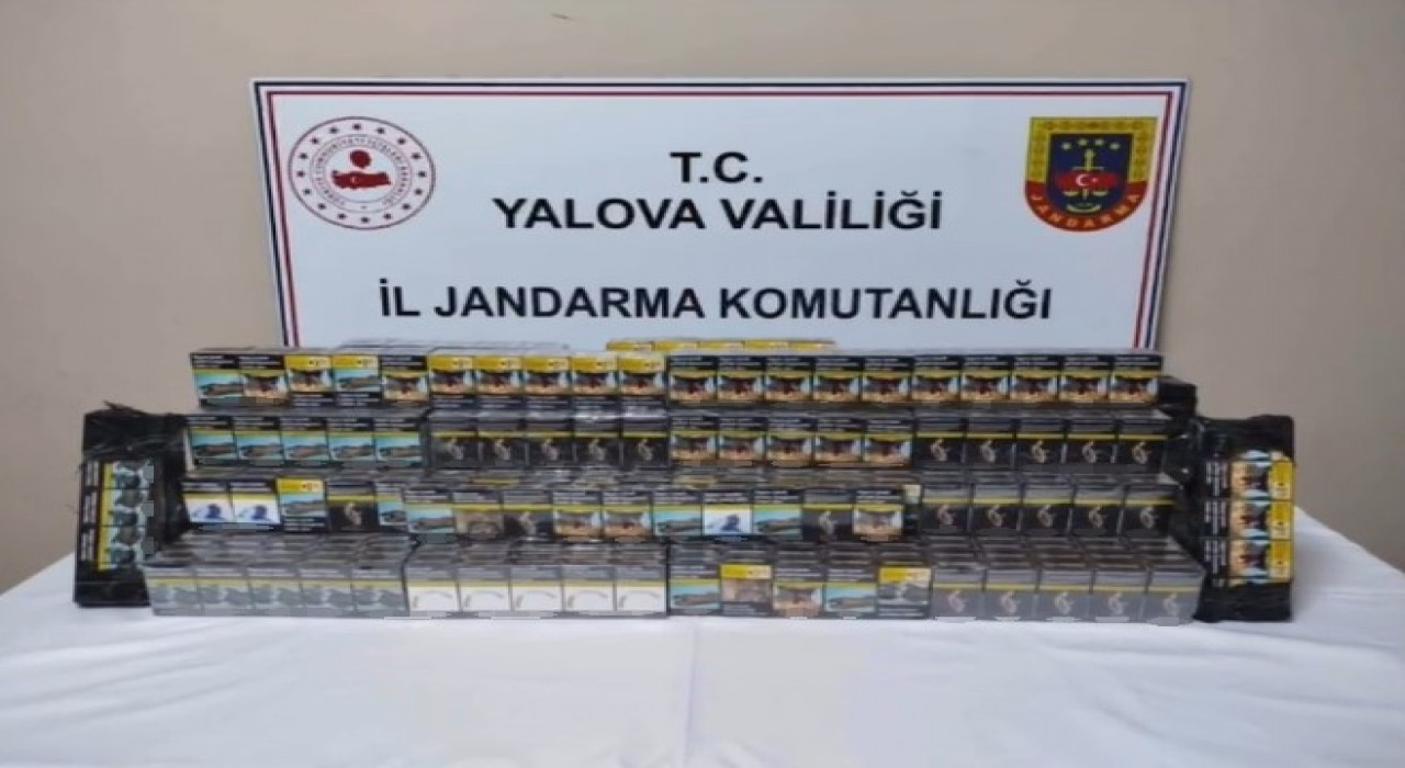 Yalovada kaçak sigara operasyonunda 1 gözaltı