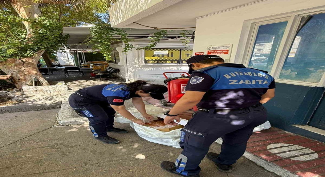 Yatağan Otogarında etiketsiz 60 kilogram et ele geçirildi