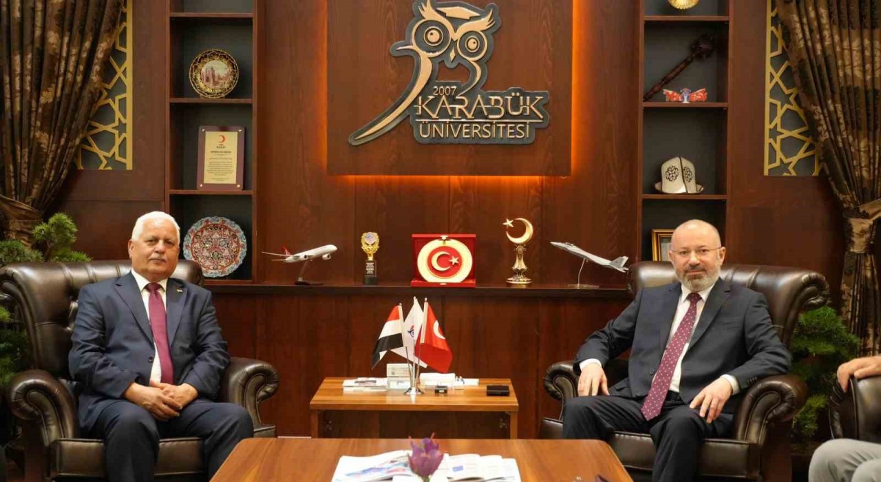 Yemenin Ankara Büyükelçisi, Rektör Kırışık ile bir araya geldi