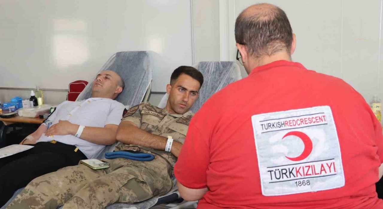 Yozgatta Jandarma personeli kan bağışında bulundu