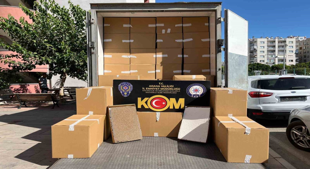 Adanada 17 milyon TL değerinde kaçak sigara ele geçirildi