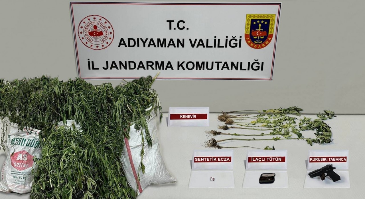 Adıyamanda 25 kilogram uyuşturucu ele geçirildi