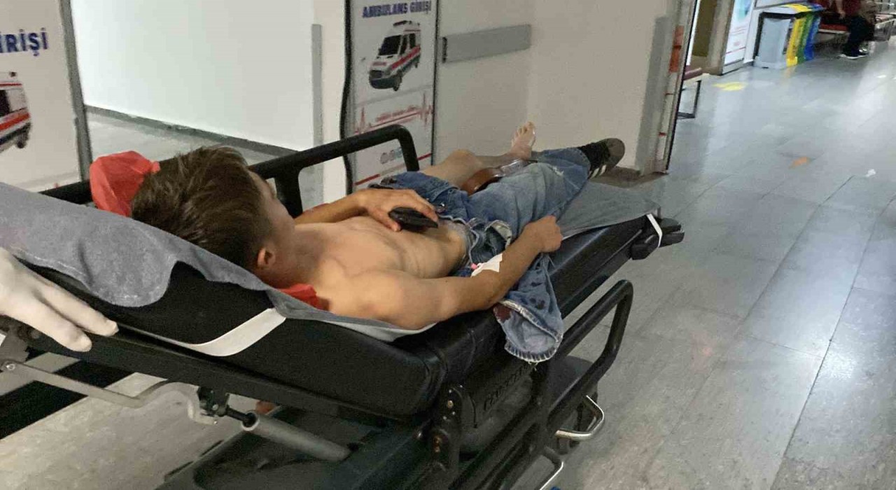 Aksarayda bıçaklı kavga: 1 yaralı