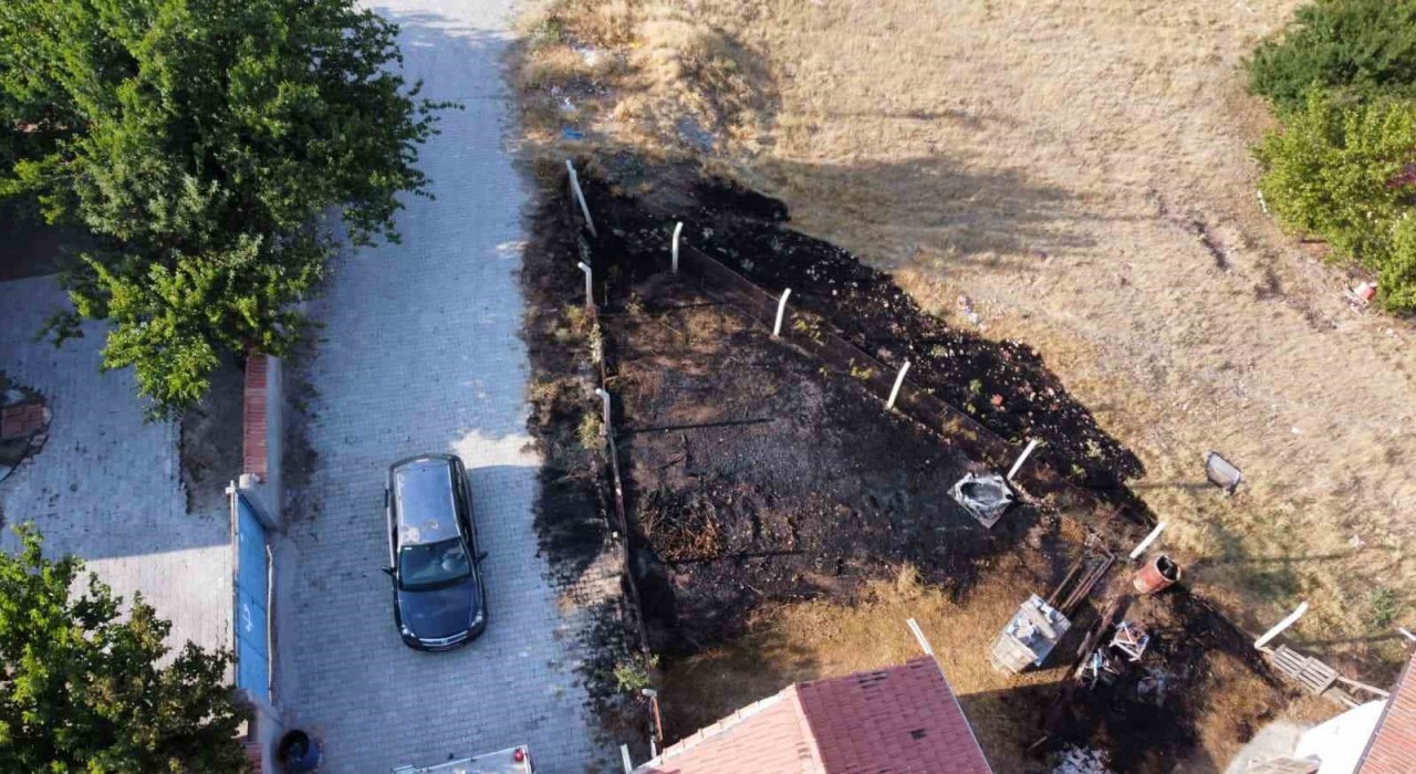 Alacada itfaiyenin erken müdahalesi facianın önüne geçti