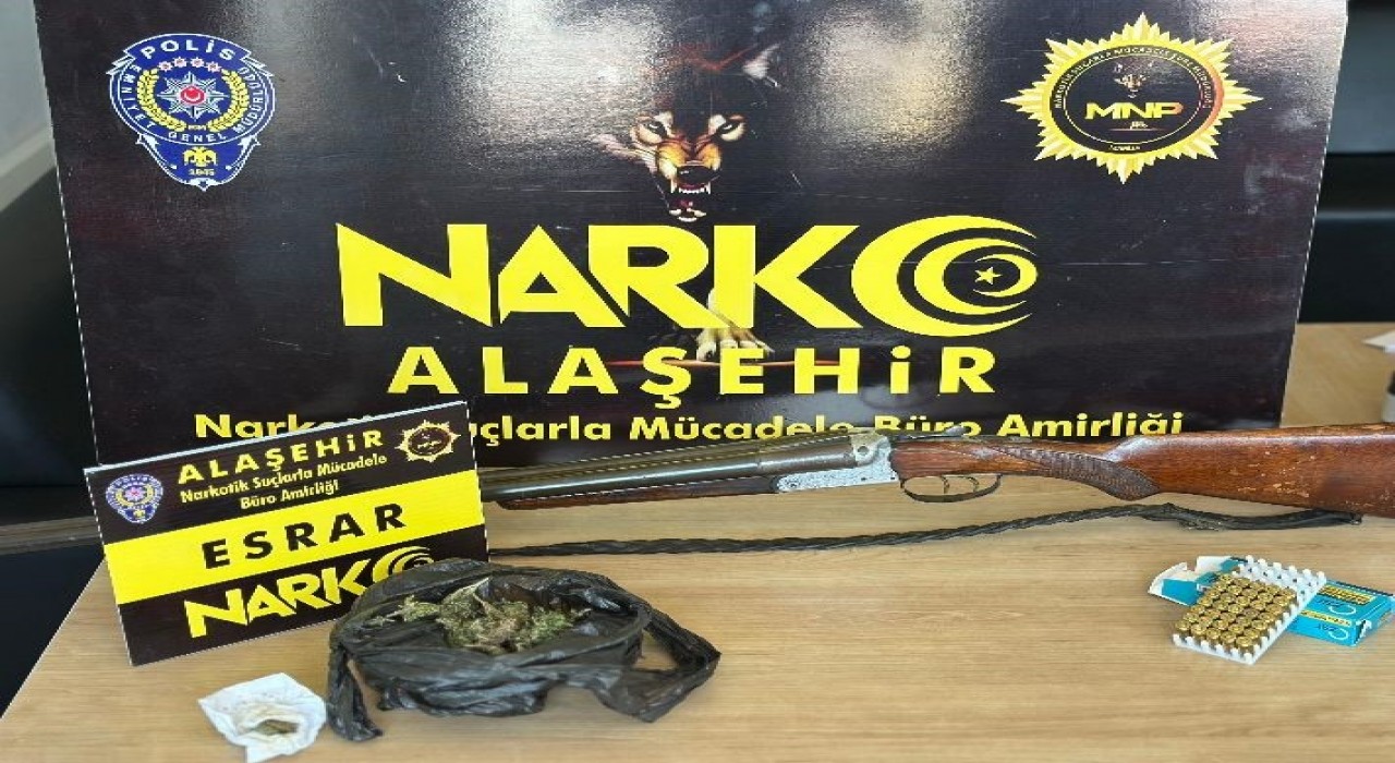 Alaşehirde uyuşturucudan 1 tutuklama