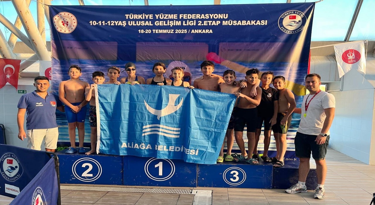 Aliağalı sporculardan yüzmede büyük başarı