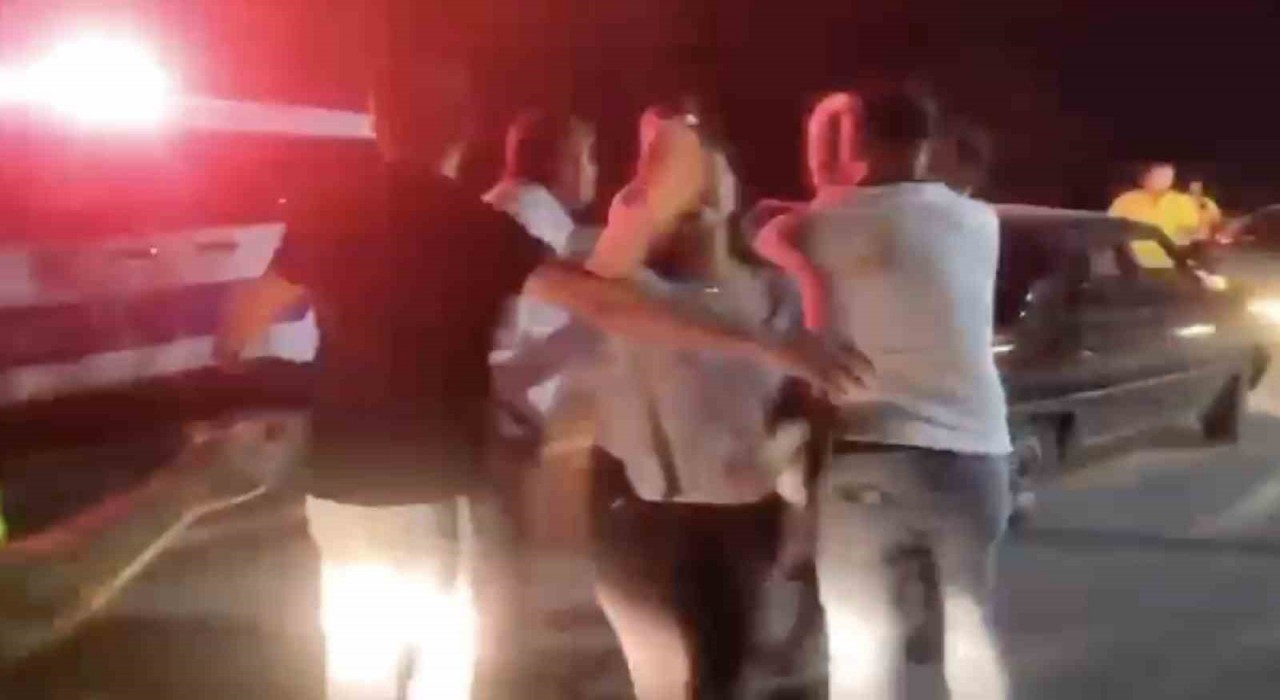 Alkollü sürücünün kızı basın mensubuna saldırdı