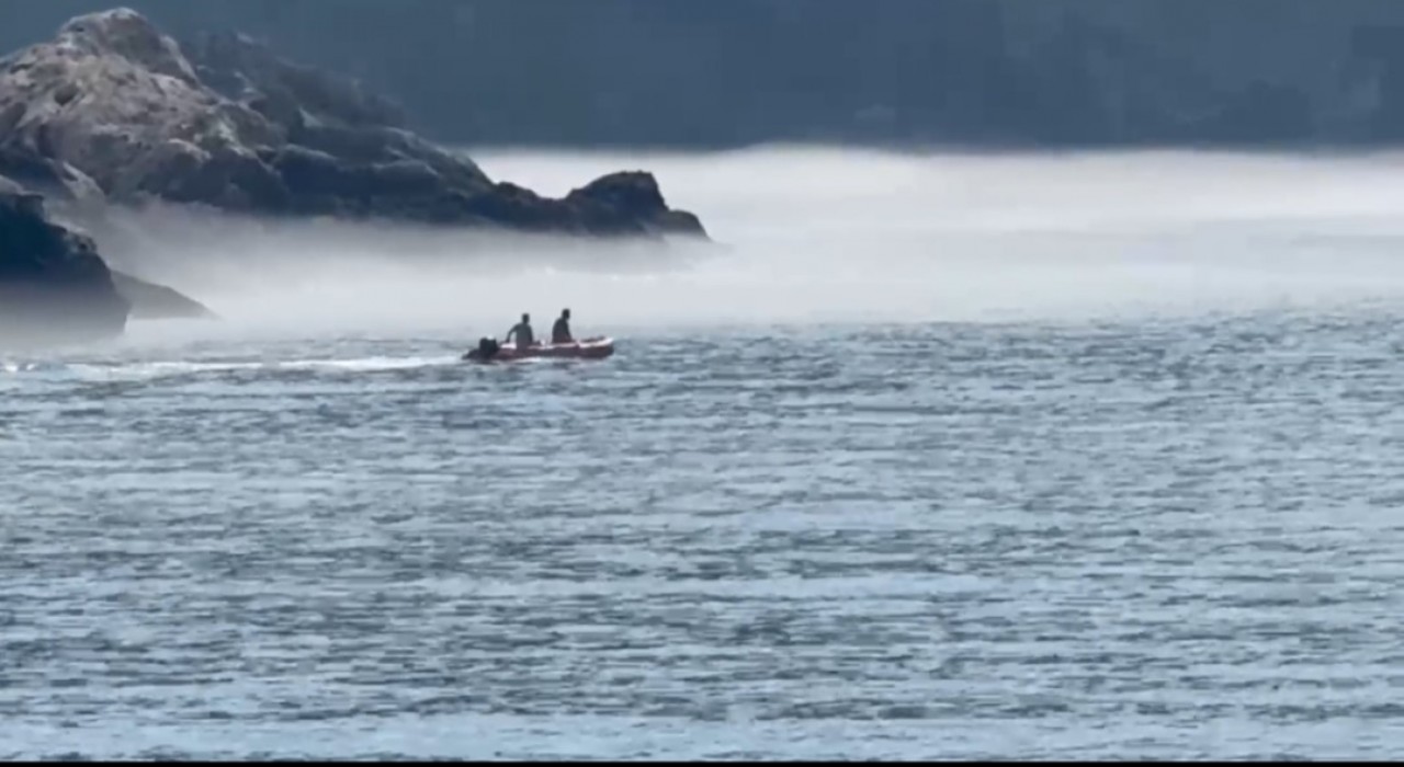 Amasrada etkili olan sis kartpostallık görüntüler oluşturdu