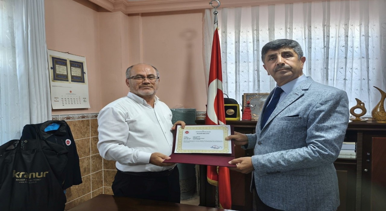 Anamurda müftülük personeline başarı belgesi