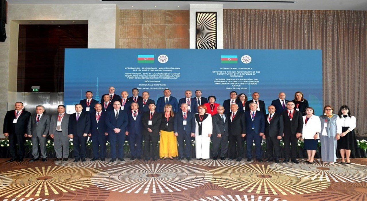 Anayasa Mahkemesi Başkanı Özkaya, Azerbaycanda uluslararası konferansa katıldı