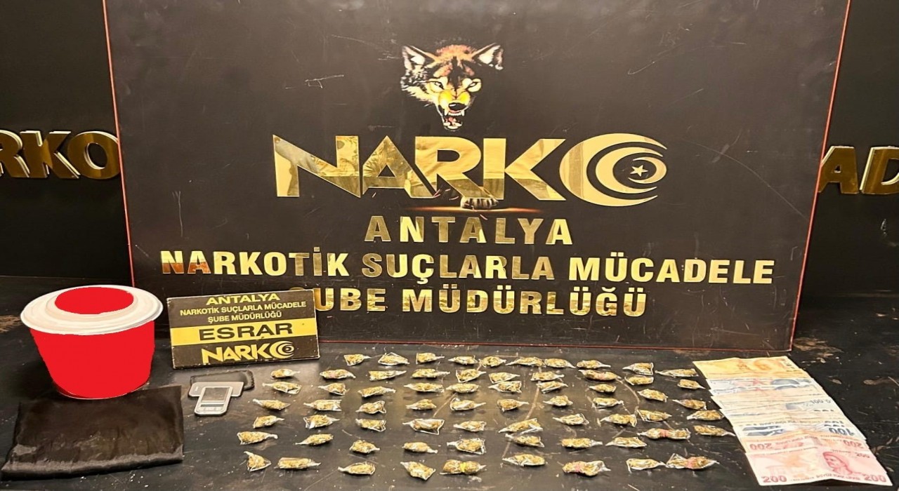 Antalyada uyuşturucu operasyonlarında 1 haftada 27 şüpheli tutuklandı