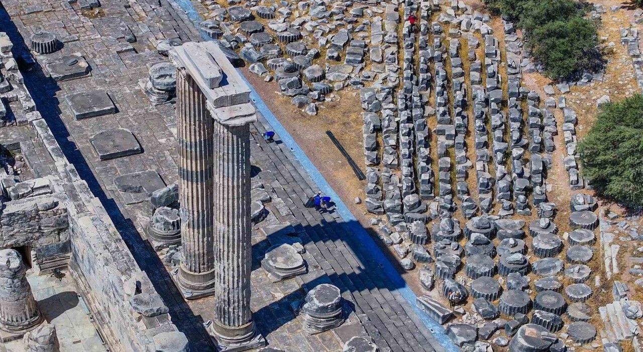 Apollon Tapınağında gece ziyaretleri için hazırlıklar sürüyor