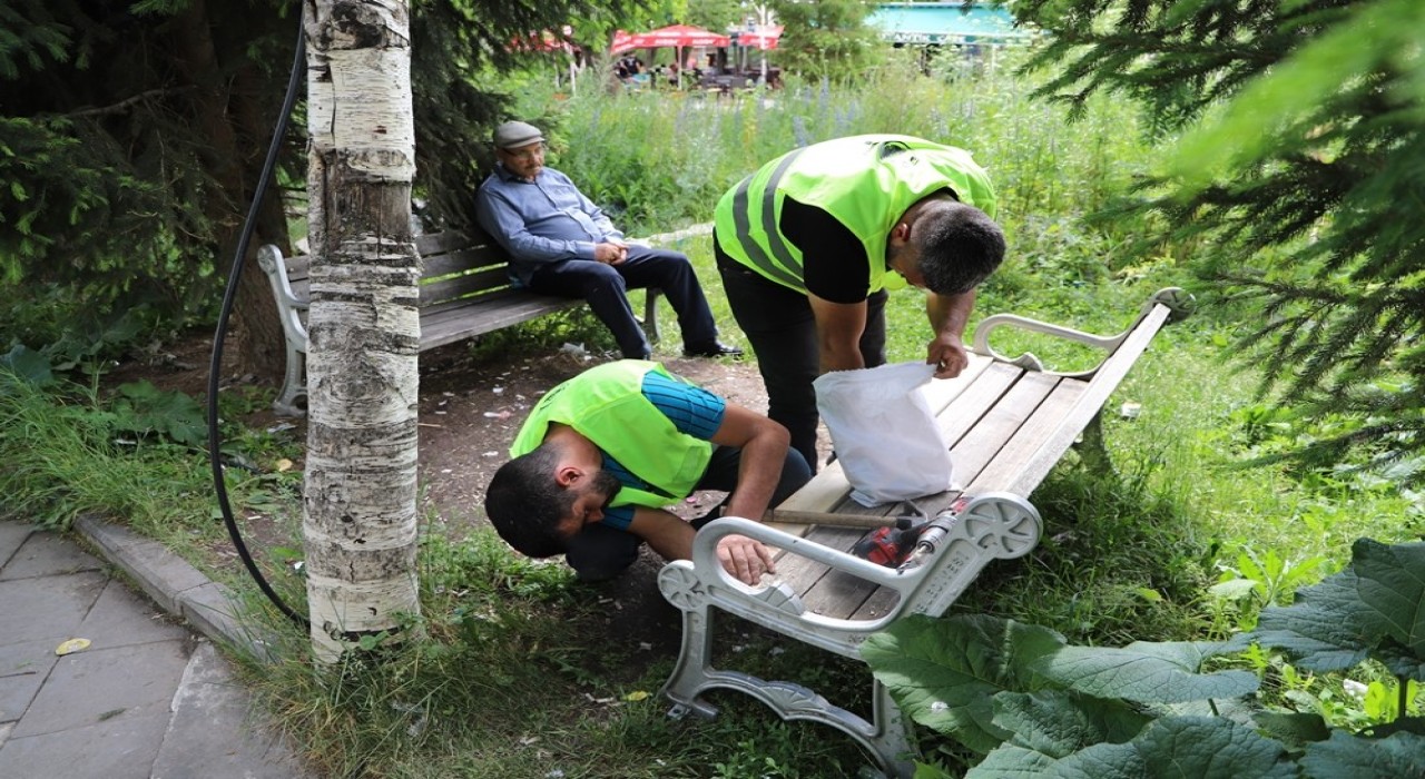 Ardahanın park ve bahçeleri yenileniyor