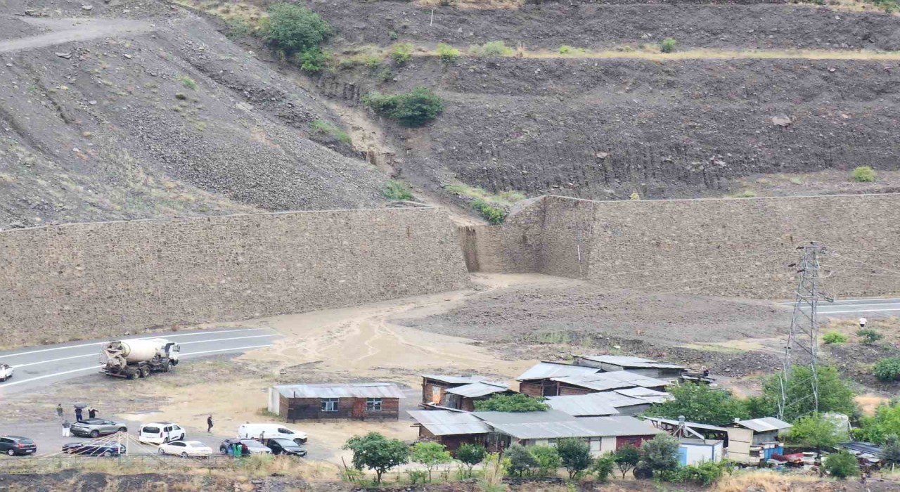 Artvinde heyelan: Yol trafiğe kapandı